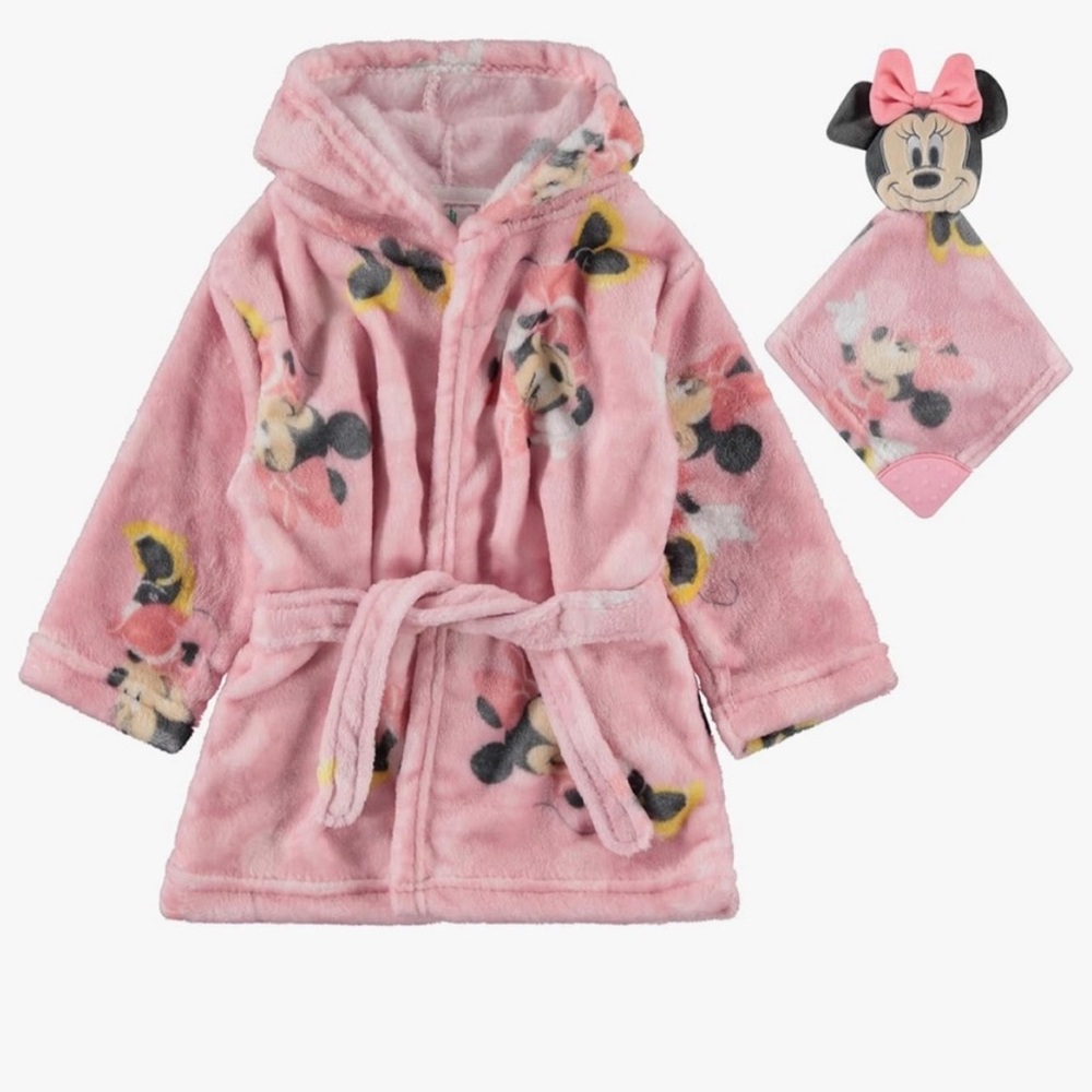Disney Minnie Mouse Pink Kids Robe